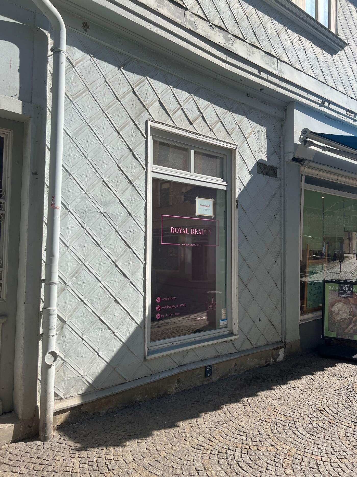 Erfurter Straße 1 - Außenansicht, Quelle: Eigene Darstellung